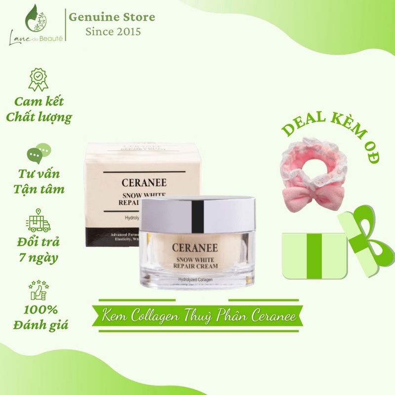 KEM COLLAGEN THUỶ PHÂN CERANEE - CHỐNG LÃO HOÁ, MỜ VẾT NHĂN, CĂNG BÓNG TRẺ HOÁ LÀN DA