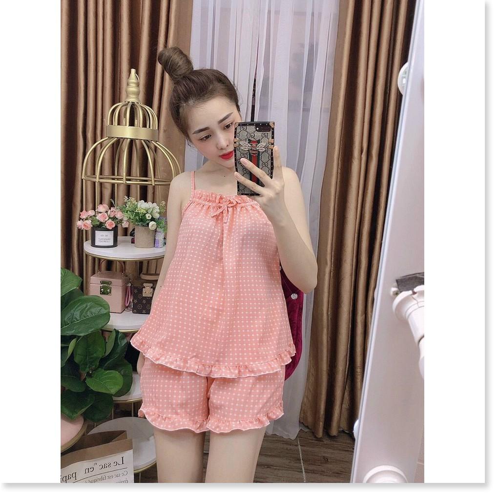 Set bộ tiểu thư mặc nhà Satin ngắn đẹp , tôn dáng KME STORE
