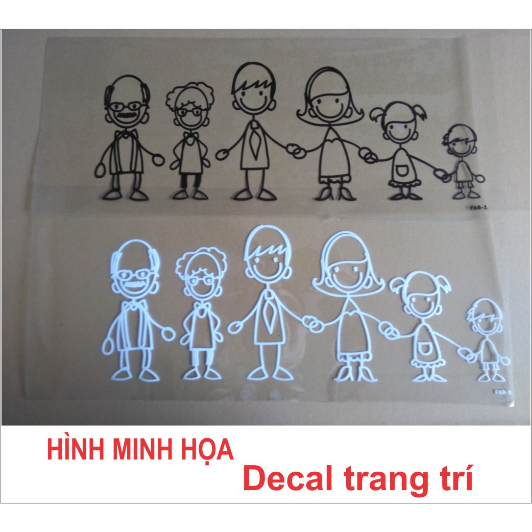 Decal trang trí xe 7 chỗ Far-06