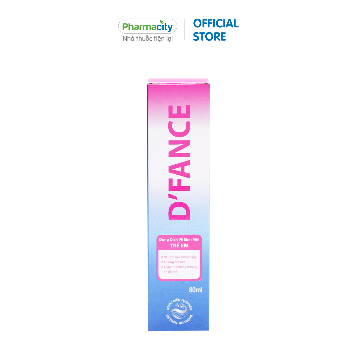 Dung dịch vệ sinh mũi trẻ em D’fance (80ml)