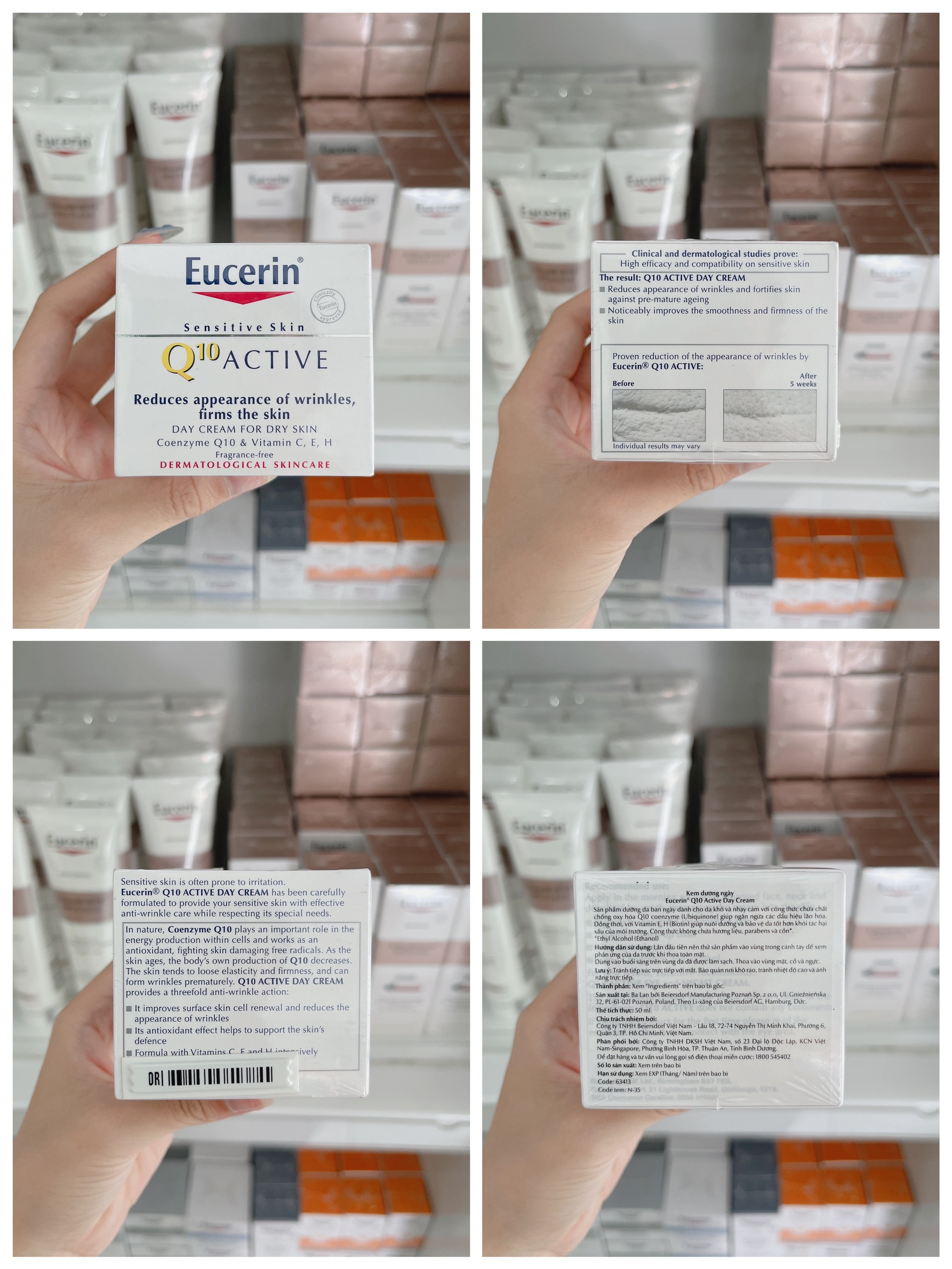 Kem Dưỡng Ngăn Ngừa Lão Hóa Ban Ngày Eucerin Q10 Day Cream 50ml