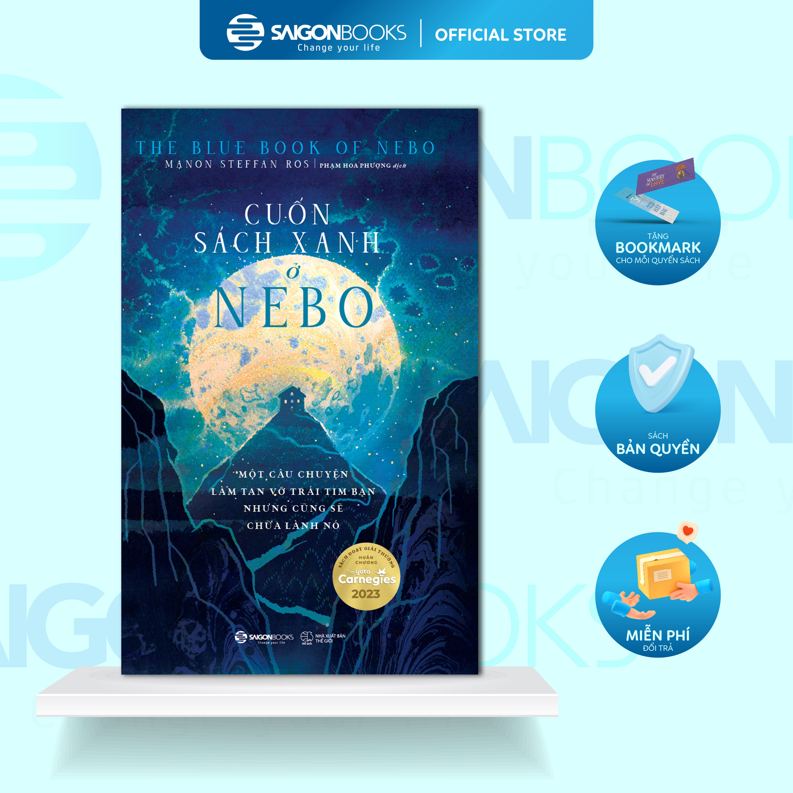 SÁCH - Cuốn sách xanh ở Nebo - Manon Steffan Ros