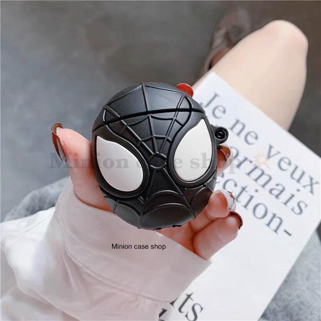 Bao Case Ốp dành cho airpod 1 và 2, tai nghe bluetooth i11,i12, i100, i9s... silicon 3D Người nhện cao cấp