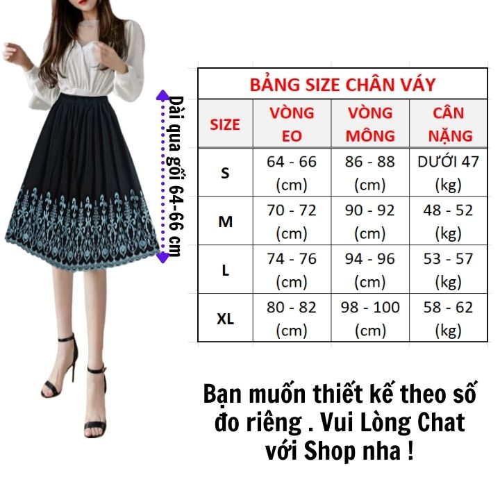 Chân Váy Hoa Nữ New Design Thiết Kế Dáng Váy Dài Xòe, Họa Tiết Hoa Thêu Phong Cách Hàn Quốc Trẻ Trung ,Vải Mới ,Mịn Đẹp CV0080