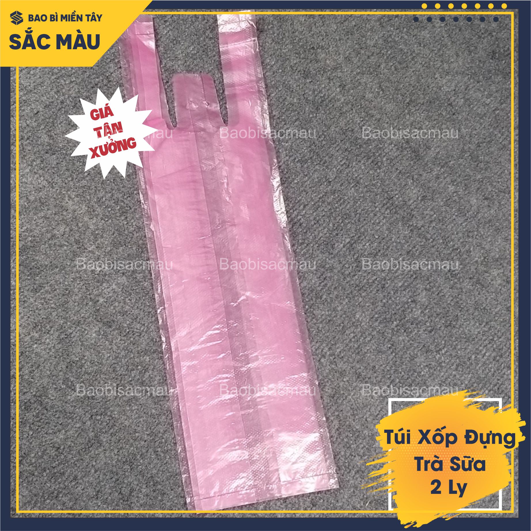 1KG Túi xốp nilon 2 kích thước ( 1 ly và 2 ly) đựng ly trà sữa, trà tắc, chanh dây, nước ép, nước mía, nước cam