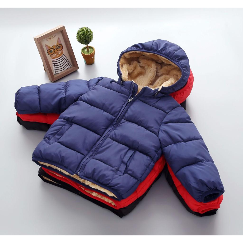 Áo khoác lông cừu, áo phao trẻ em  BEBELE siêu ấm siêu nhẹ dành cho bé trai bé gái AK3