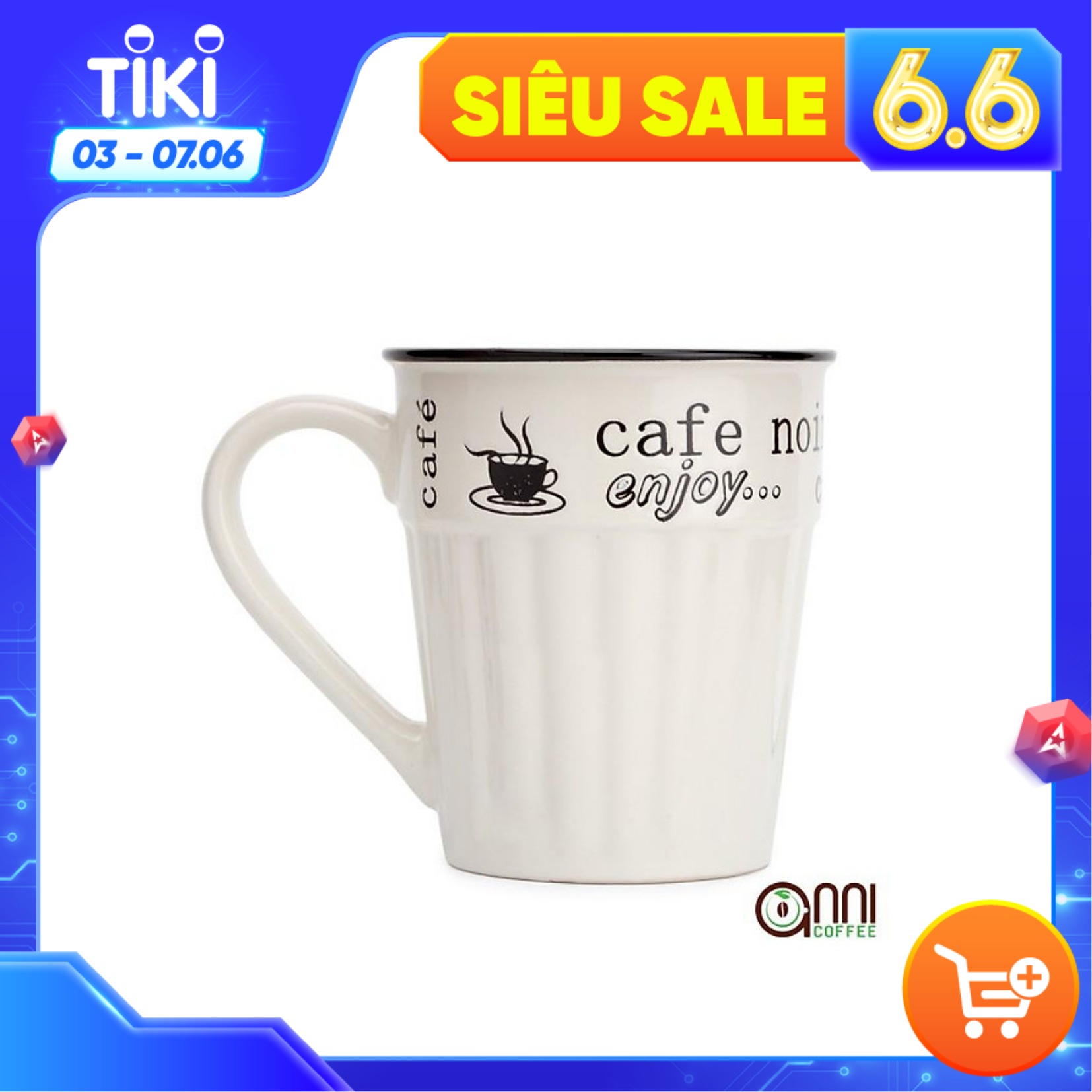 uống cà phê và trà - Cafe Relax 400ml Trắng