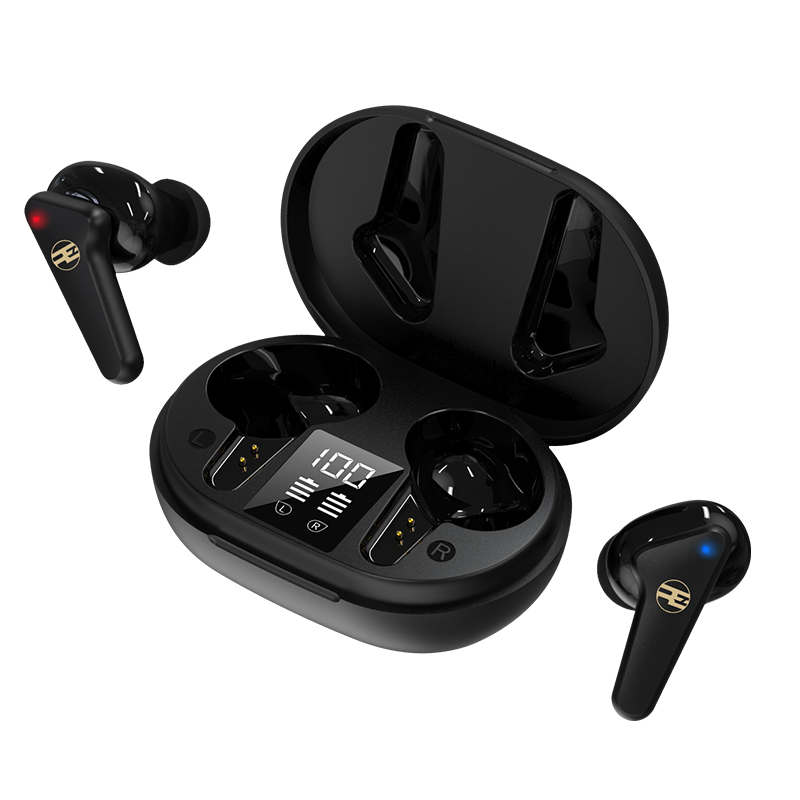 Tai Nghe Bluetooth Nhét Tai True Wireless Không Dây  Reroka T-Torpedo 2021 Cảm Ứng Vân Tay Âm Thanh Hi-Fi  Bass Cực Mạnh Pin Trâu Hiển Thị Mức Pin Đèn Led Chống Ồn Chống Nước  Kiểu Dáng Thể Thao Đeo Chắc Tai Nhiều Màu- Hàng Chính Hãng