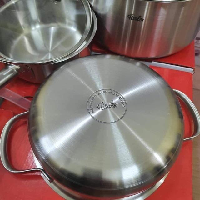 Bộ nồi fissler Toronto 5 nồi thép bóng mờ