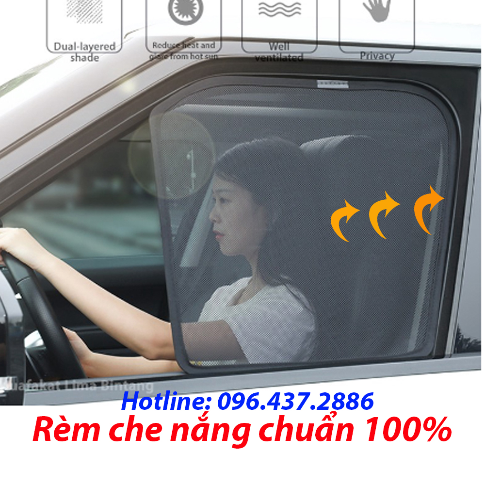 Rèm Che Nắng Ford Everest 2008-2015,2017-2021,2022-2023 Rèm Chắn Nắng Nam Châm Cho Xe ô tô, Bộ 4 Tấm, có nam châm