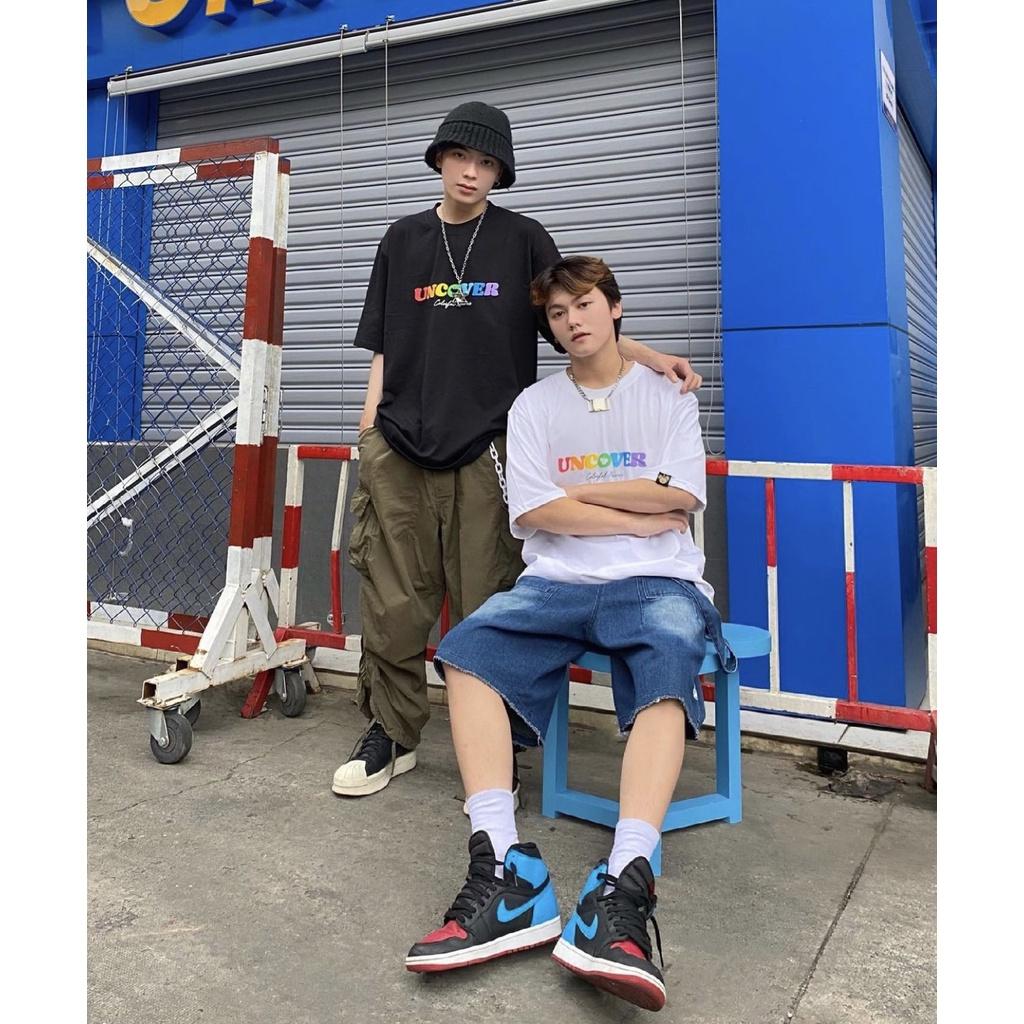 Áo Thun Local Brand Uncover 7 Màu Nam Nữ Tay Lỡ Oversize Unisex Full Mạc