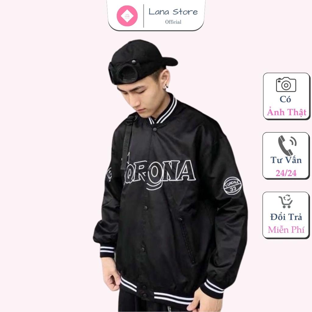 Áo Bomber Dù Torona Chất Dù 2 Lớp Form Rông Unisex Cá Tính, Áo khoác dù 2 lớp lgo cá tính, áo khoác dù unisex kiểu dáng bomber ... Áo khoác bomber dù unisex form rộng 2 lớp nam nữ ulzzang