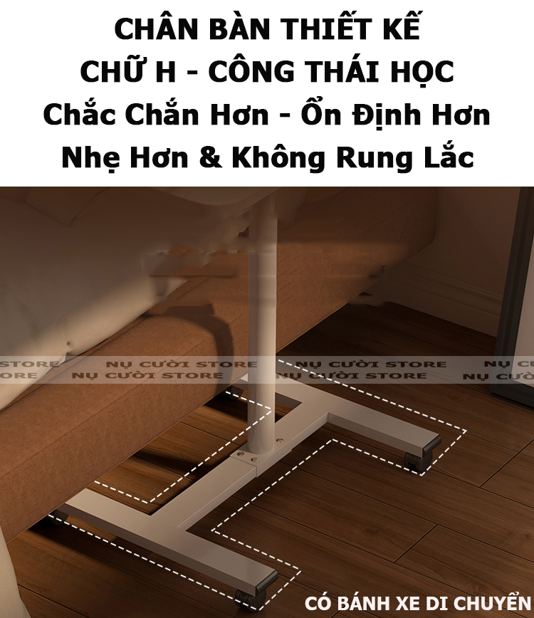 Bàn  Học Làm Việc Gấp Gọn; Bàn Gập Gọn Chân Cao Cho Bé; Bàn Xếp Di Động Trên Giường Thông Minh; Bàn Nâng Hạ Chiều Cao