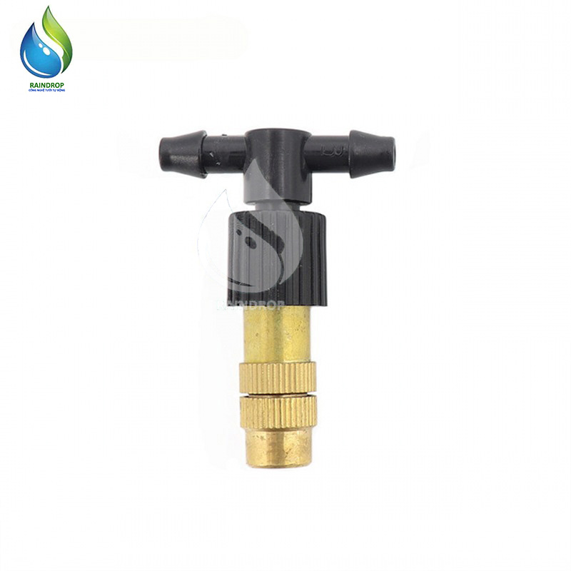 Bộ KIT Phun Sương Tưới Cây 12 Béc Bằng Đồng Cao Cấp kèm van hẹn giờ pin
