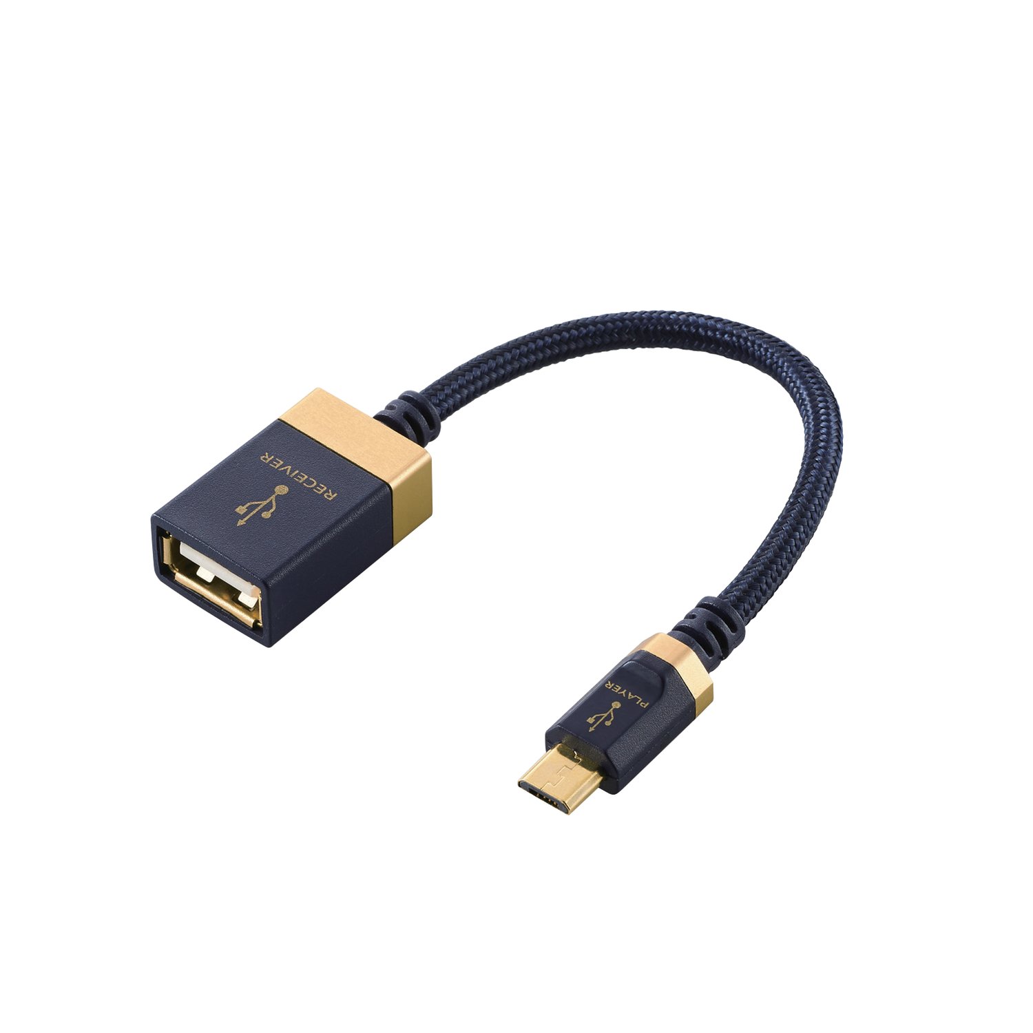 Cáp OTG USB (micro B - A) Elecom DH-MBAF01 - Hàng chính hãng