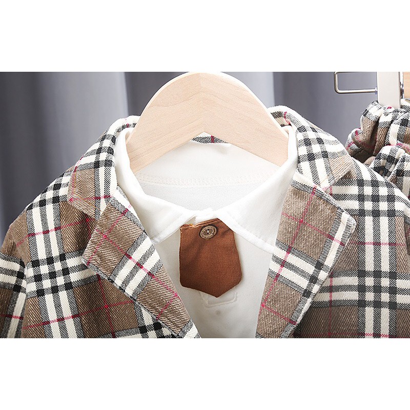 Set vest 3 chi tiết bé trai đi tiệc