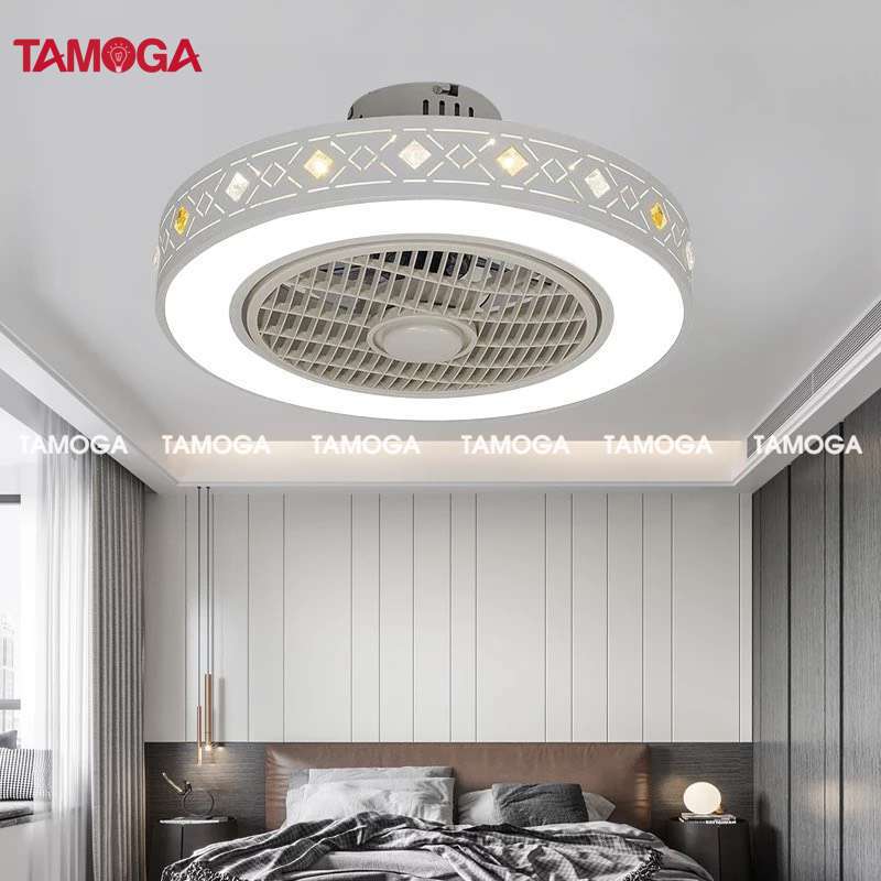 Quạt trần đèn phòng khách trang trí TAMOGA KEVIS 8045 + Tặng kèm điều khiển