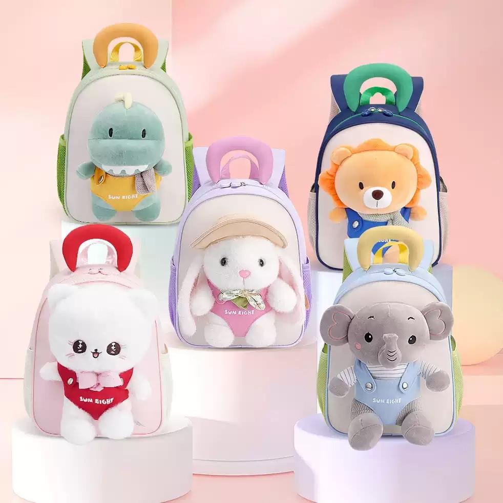 Ba Lô Mầm Non Mèo Con - Sun Eight 22316 - Màu Hồng