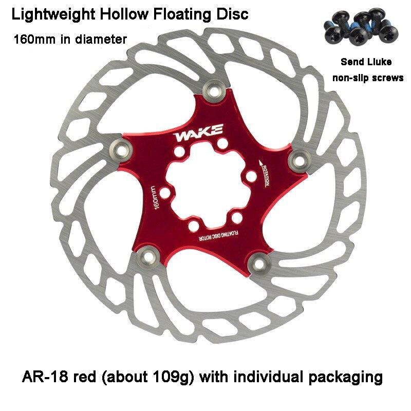 1pcs 160mm Bike Disc Brake Rotor Floating Thickening Anodized Quick Cooling Ultra-Light Disc MTB Disc Brake Pad Bike Parts