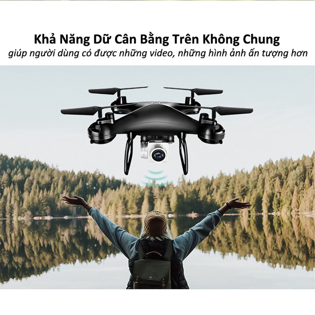 Máy bay điều khiển từ xa 4 cánh, máy bay Flycam, máy bay camera Selfie trên cao - Hàng Nhập Khẩu