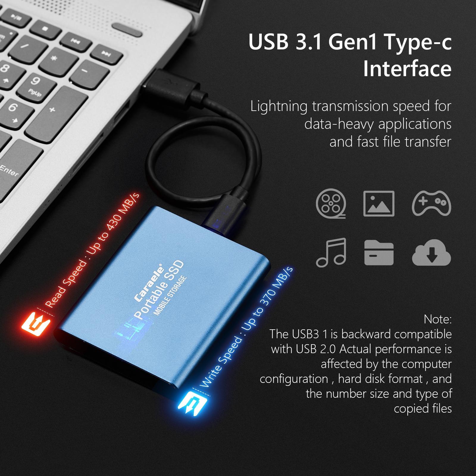 Solid State Drive External  SSD for Desktop Laptop  Shock-