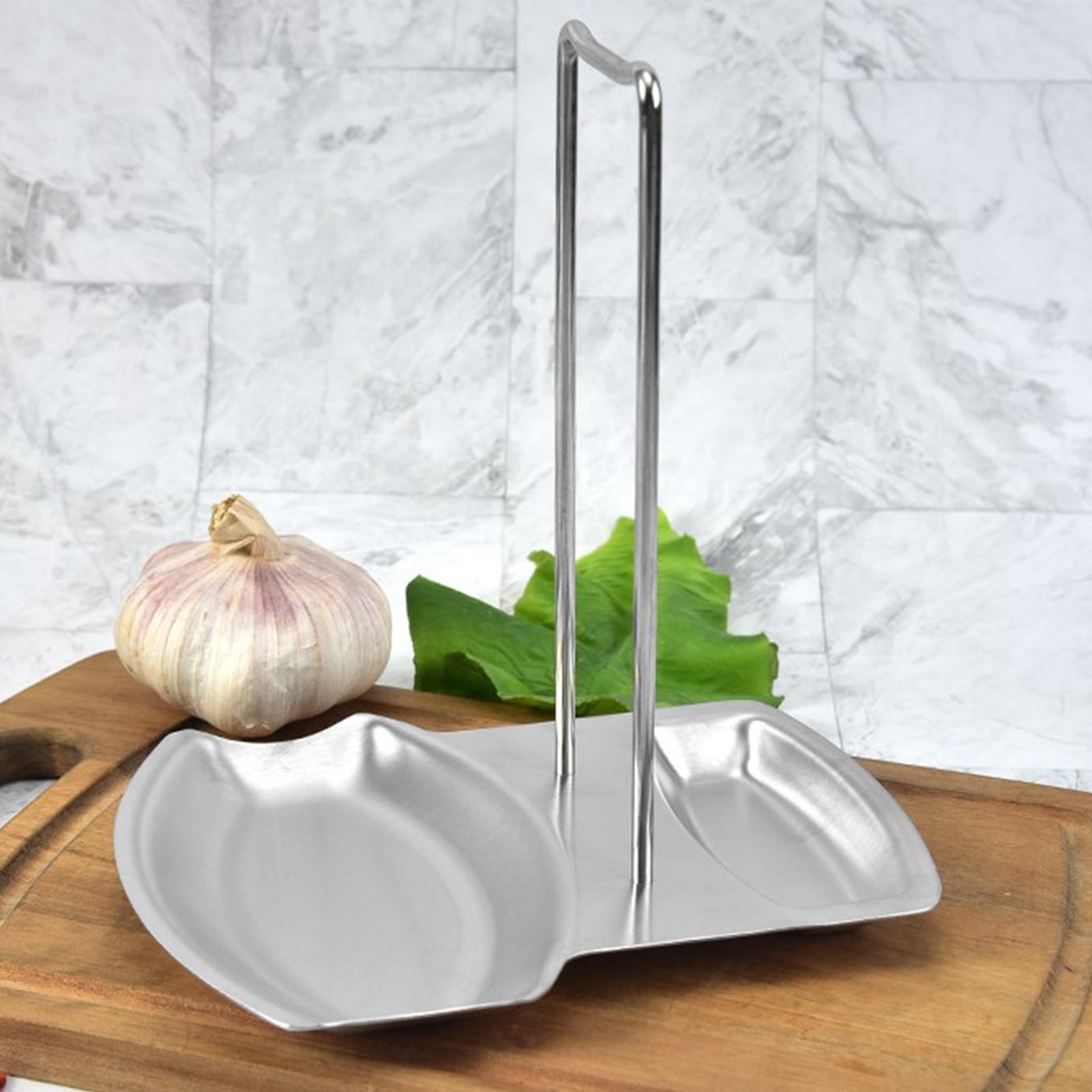 Pan Lid Holder Organizer Spoon Rack Combination Stainless Steel Kitchen Storage Easy to Clean