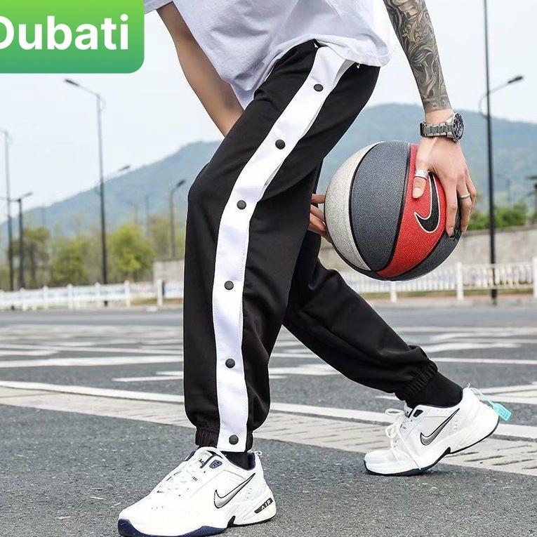 QUẦN JOGGER THỂ THAO NAM NỮ UNISEX CHẤT NỈ DÀY DA CÁ ỐNG SUÔNG RỘNG 7 CÚC BẤM THỜI TRANG THU ĐÔNG SÀNH ĐIÊU - DUBATI F