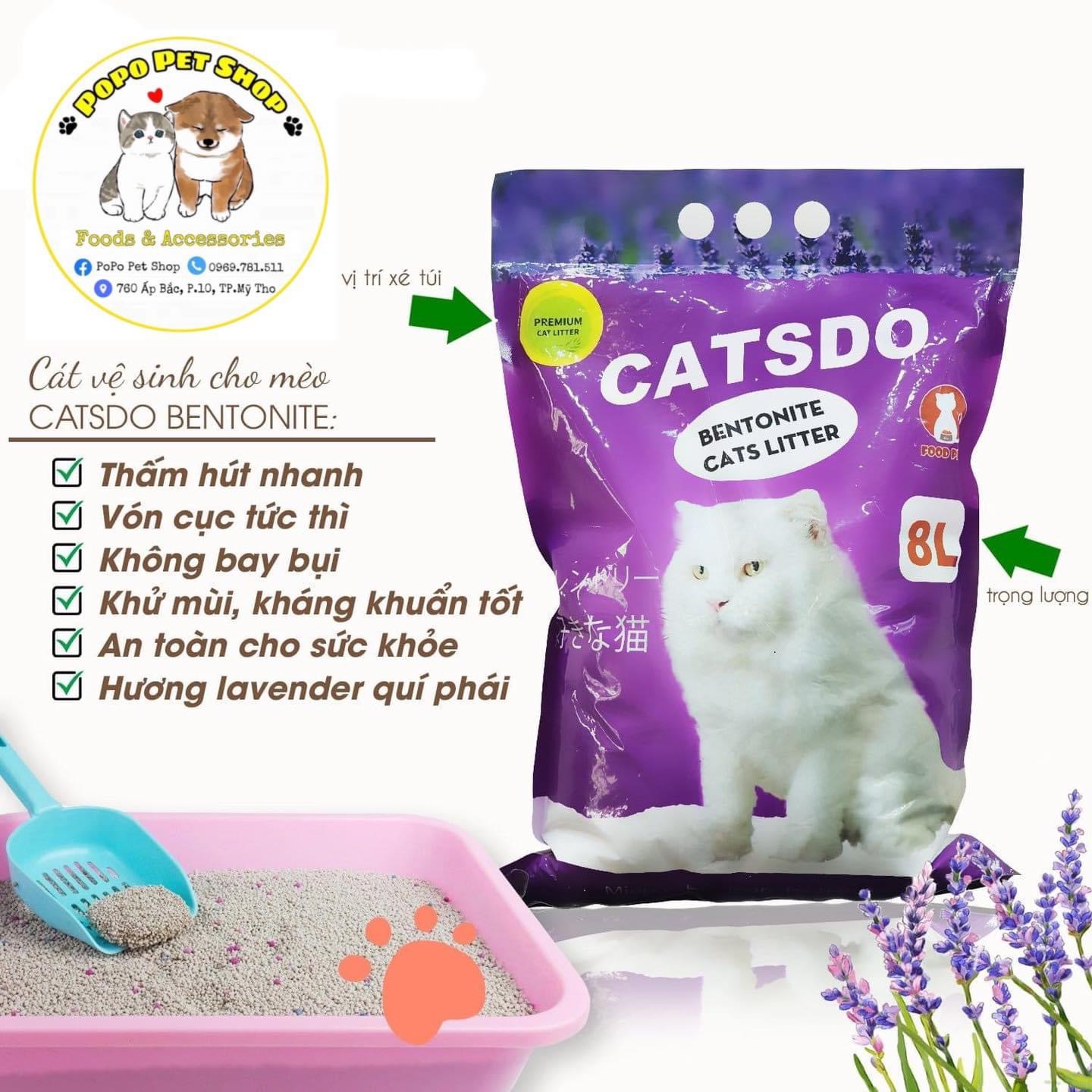 Cát vệ sinh cho mèo CATSDO [ giao ngẫu nhiên trong 4 hương)