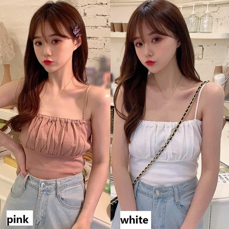 Áo 2 dây màu trơn thời trang nữ