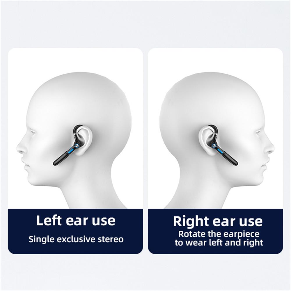 Single Earphones Bluetooth Headphones For iPhone Samsung Handsfree Wireless Headset Business Headset Drive Call Sports Earphone