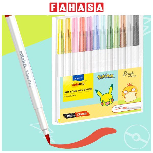 Hộp 12 Bút Lông Màu Pokemon - Colorkit FP-C025/PKM