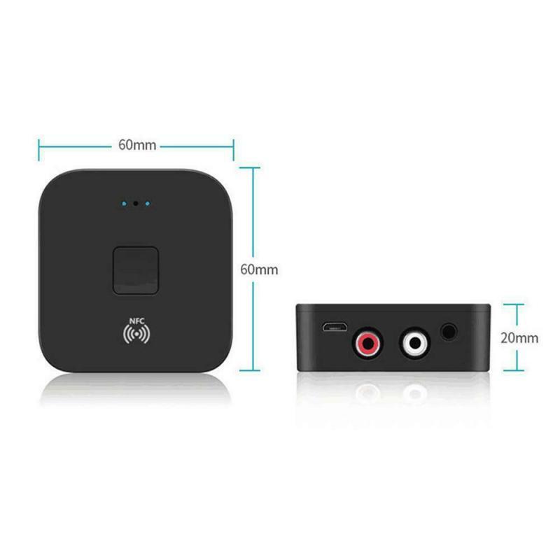 NFC Bluetooth 5.0 Receiver 3.5mm APTX LL AUX RCA Jack Wireless Adapter Auto Car Bluetooth Audio Receiver