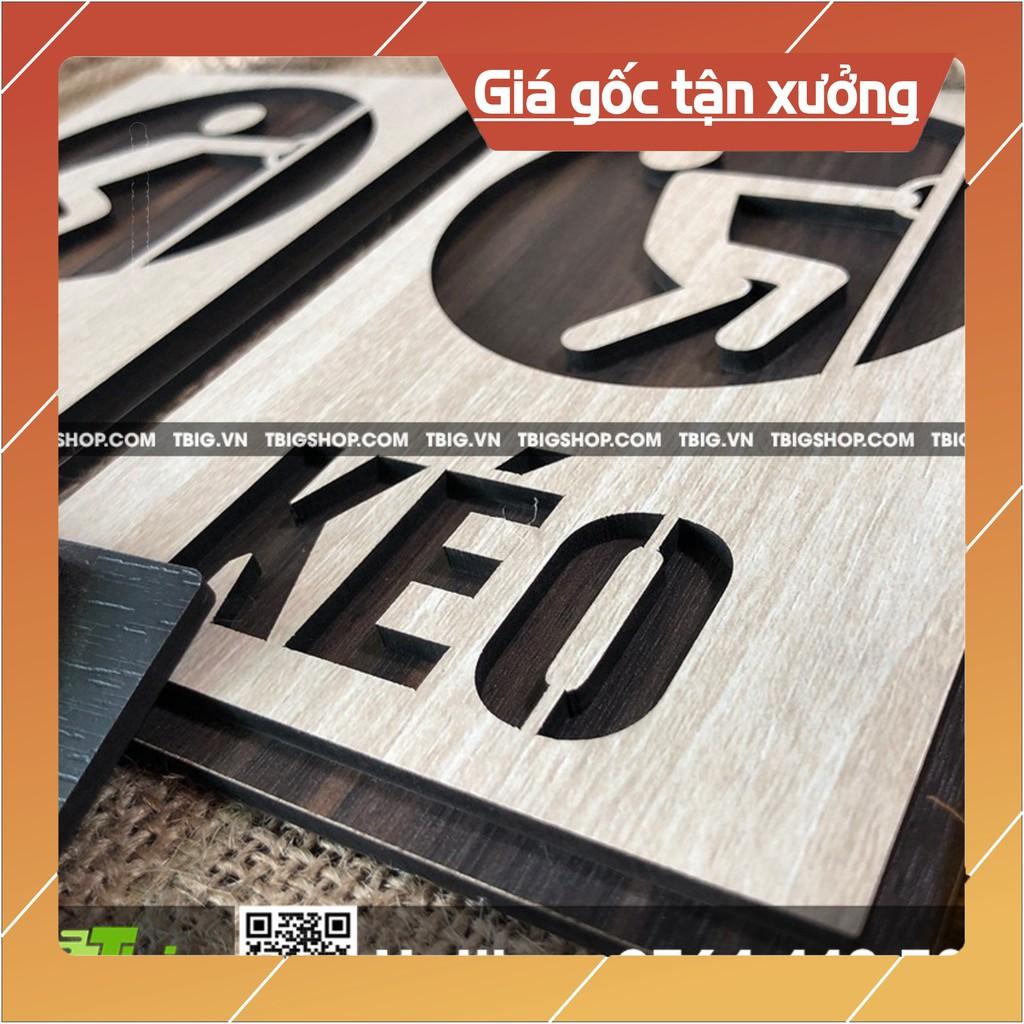 Bảng gỗ kéo đẩy gắn cửa bằng keo hai mặt