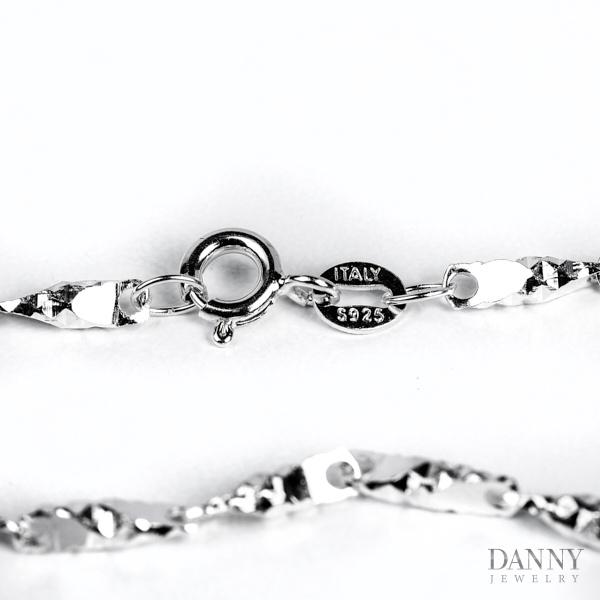 Dây Chuyền Nữ Danny Jewelry Bạc 925 Xi Bạch Kim