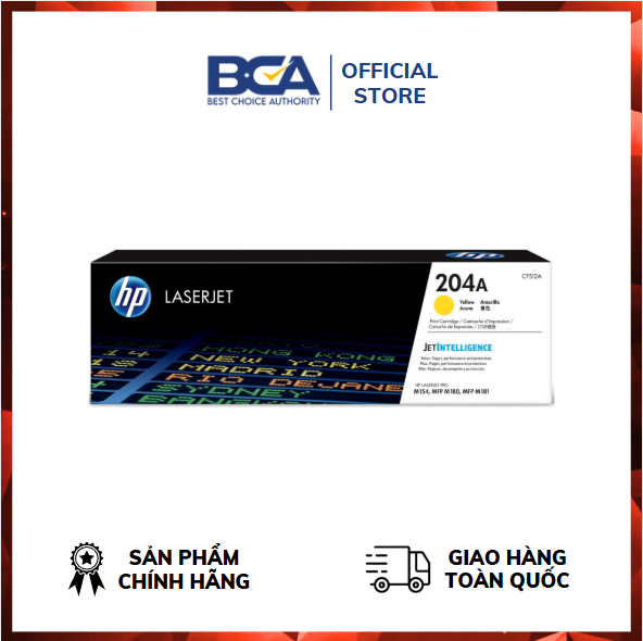 Mực in HP 204A Yellow Original LaserJet Toner Cartridge (CF512A) - Hàng chính hãng