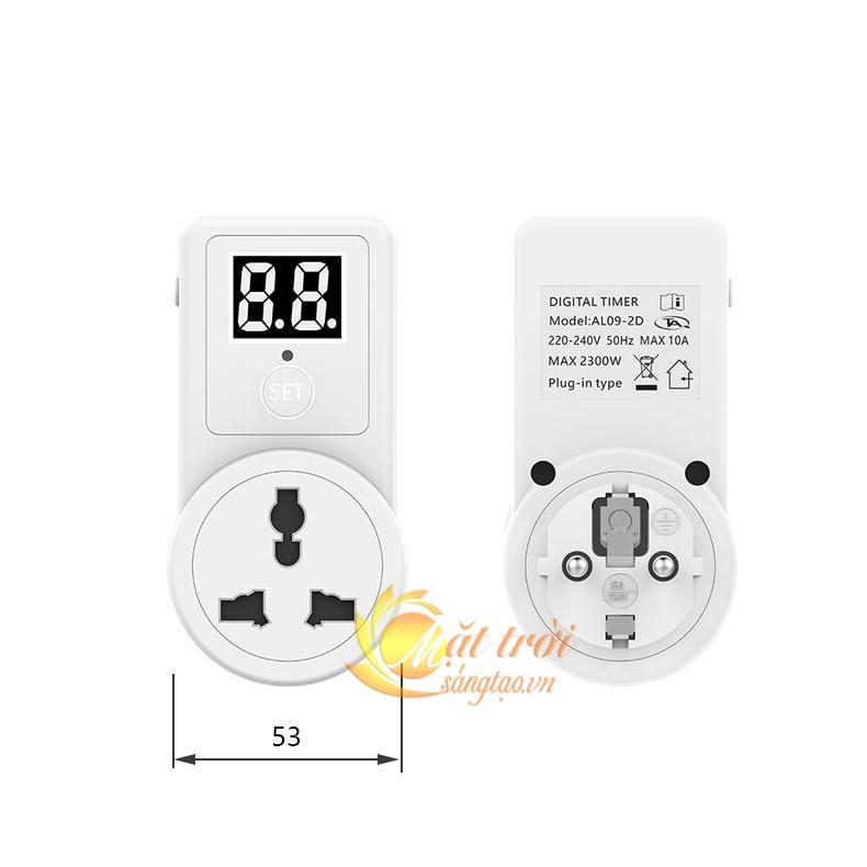 Ổ cắm hẹn giờ Bật/Tắt đếm ngược điện tử AL09-2D
