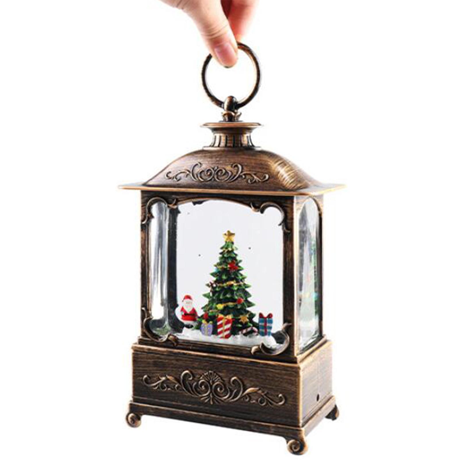 Christmas Music Box Lantern Christmas Ornament for Holiday Indoor Decoration