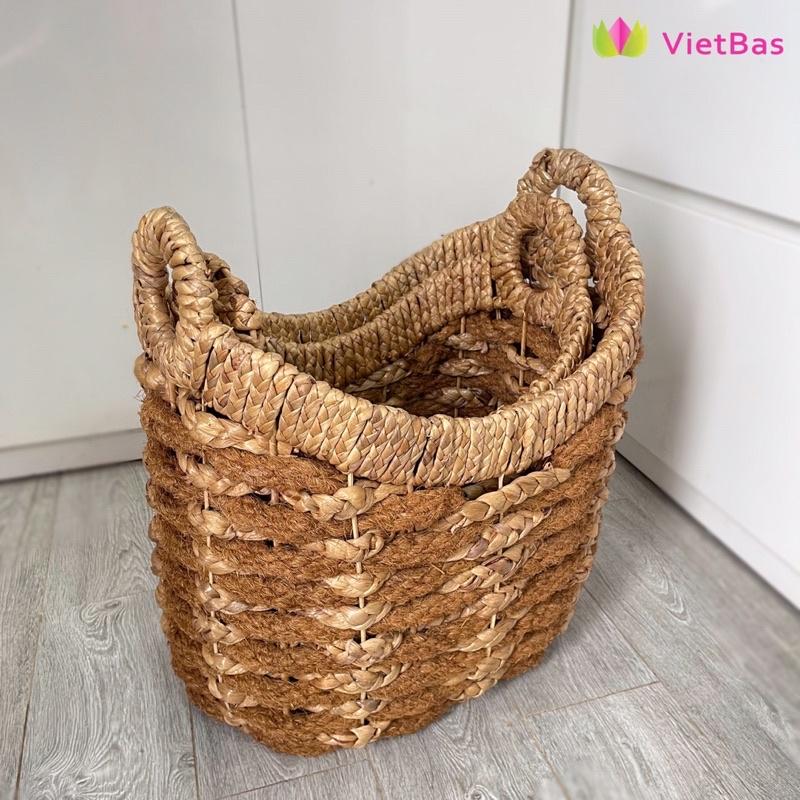 Giỏ lục bình đan đai