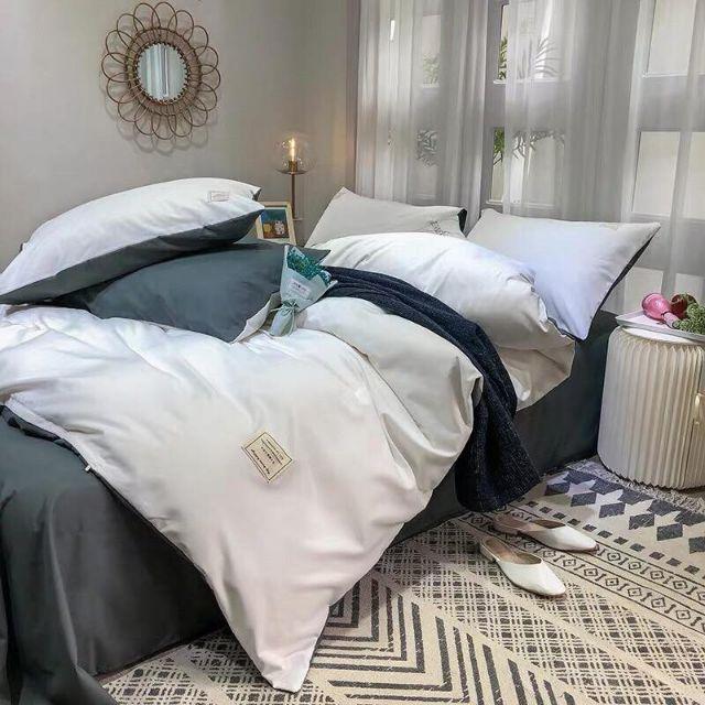 Trọn Bộ Vỏ Chăn Ga Gối Cotton Tici Hàn Quốc