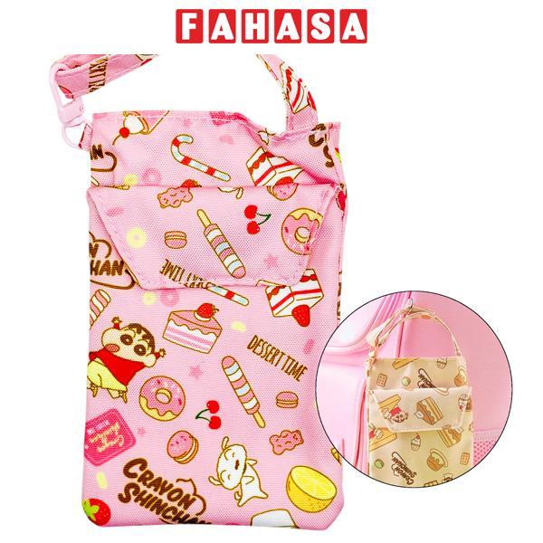 Túi Mini Cầm Tay Crayon Shin-Chan - Deli LB651 - Màu Hồng