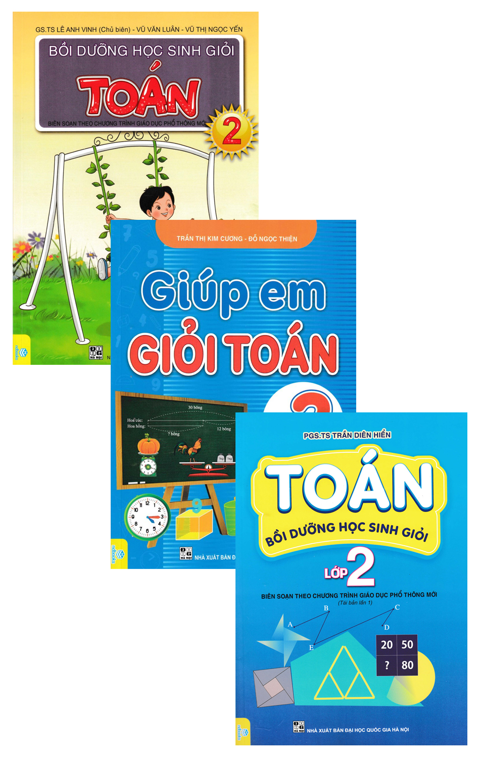 Combo Toán Bồi Dưỡng Học Sinh Giỏi Lớp 2 + Giúp Em Giỏi Toán Lớp 2 + Bồi Dưỡng Học Sinh Giỏi Toán Lớp 2