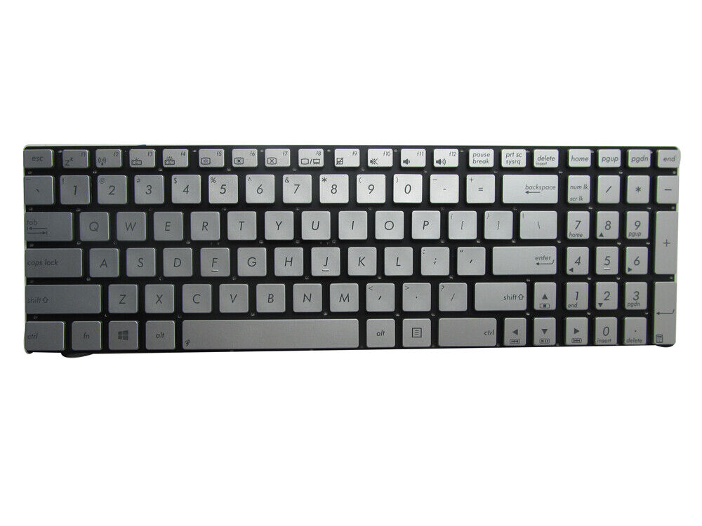 Bàn phím dành cho Laptop ASUS N550 N550J N550JA N550JK N550JV N550LF Màu bạc Hàng nhập khẩu