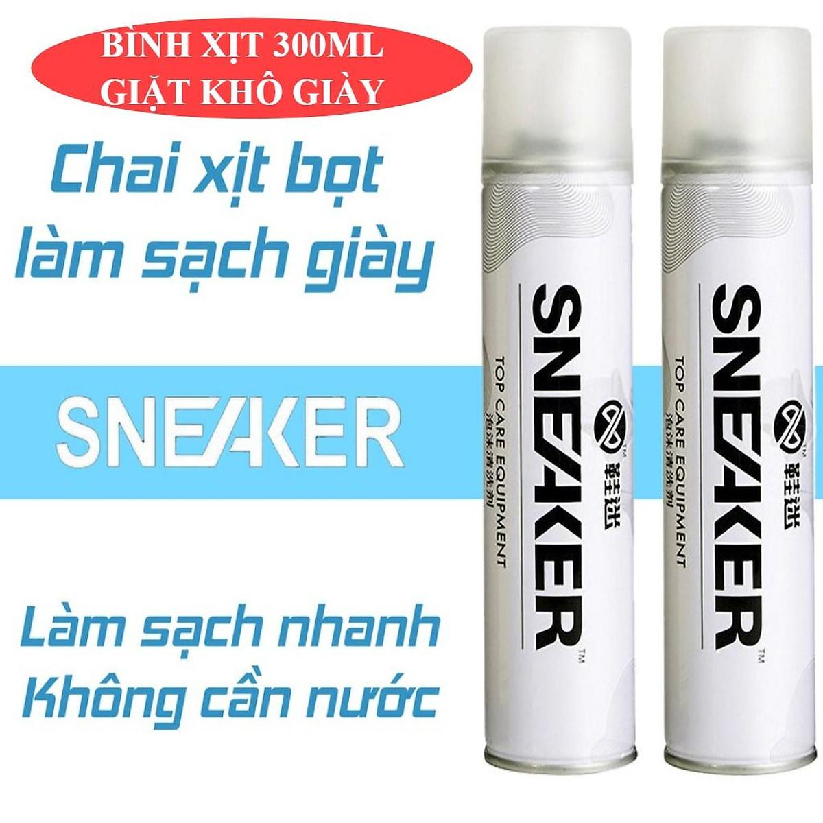 Chai xịt bọt làm sạch giày Sneaker Hando 300ml - Bình xịt bọt làm sạch chuyên cho giày Sneaker, Tẩy trắng giày Thể Thao