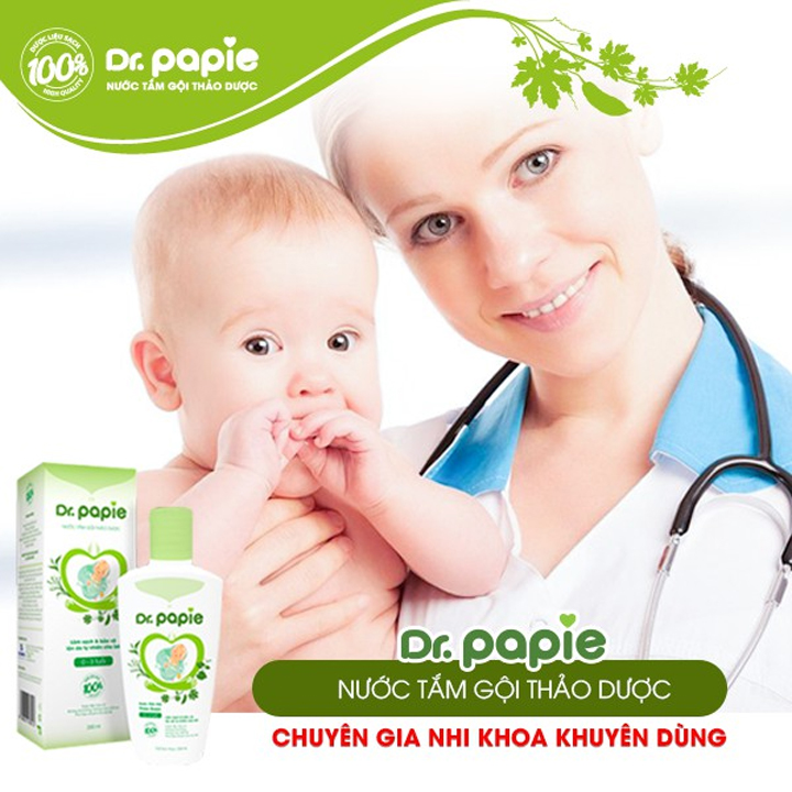 Nước tắm gội thảo dược Dr.PaPie (230ml)