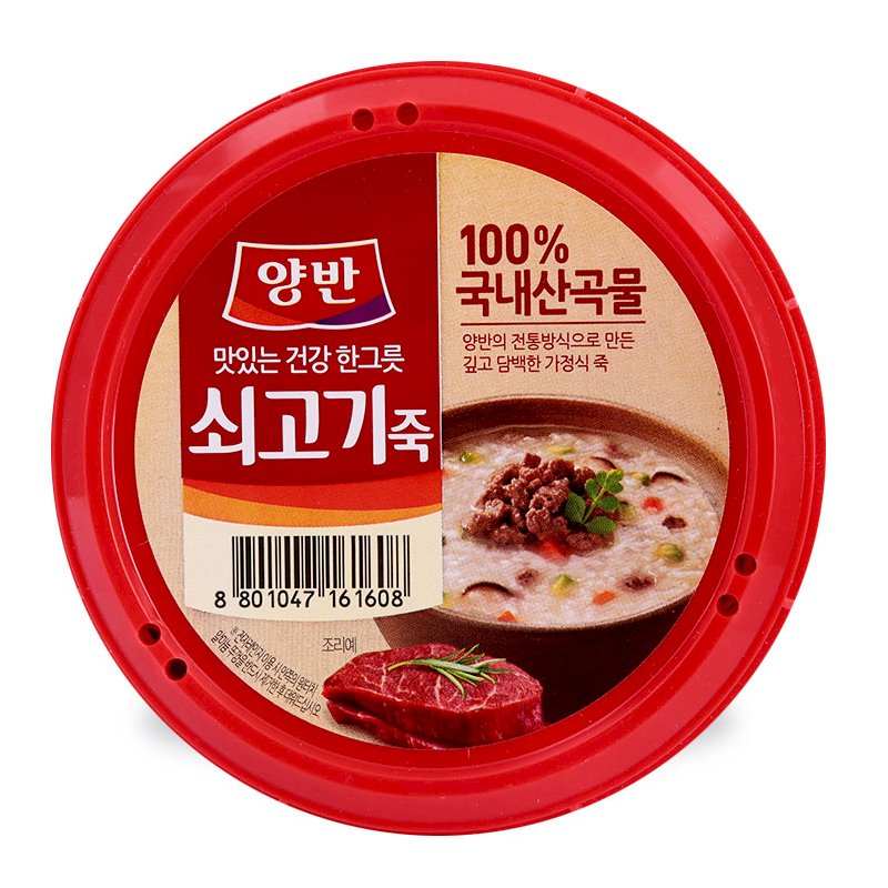 Cháo Ăn Liền Vị Bò Dongwon (287.5g / Hộp)