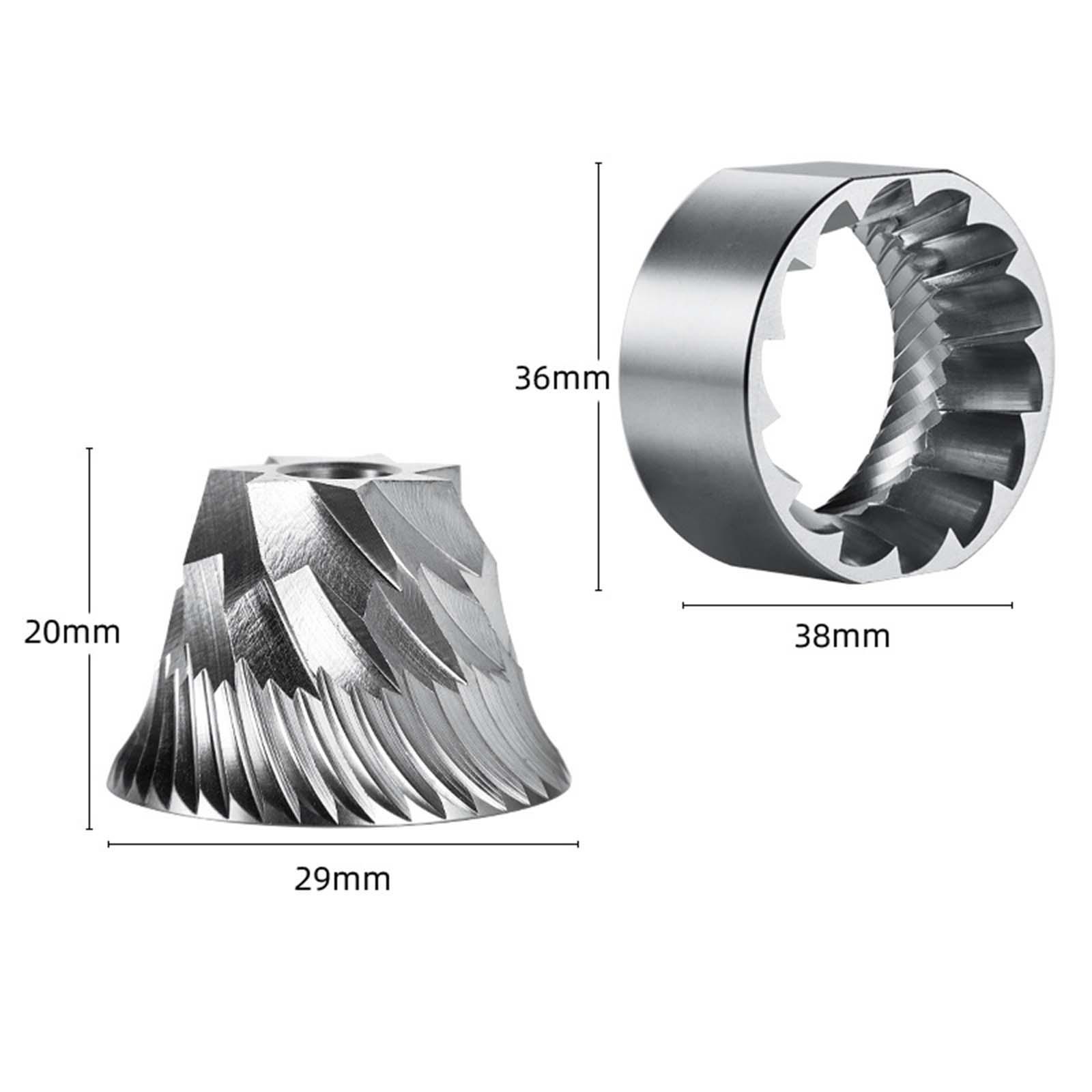 Stainless Steel E&B Conical Burr Higher Grinding Efficiency for Pour Over