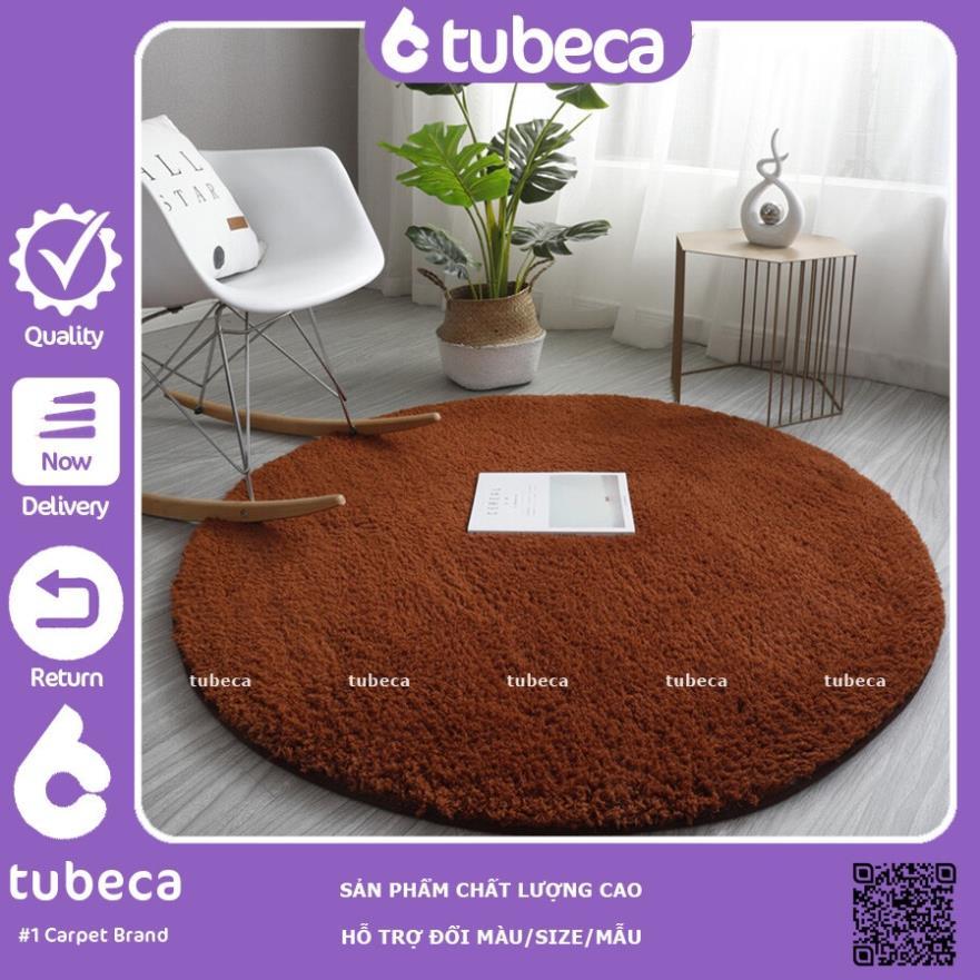 Thảm Lông CỪU xoăn tròn | 1m và 80cm | Màu Nâu | Trải sàn | Chụp ảnh siêu đẹp | TUBECA