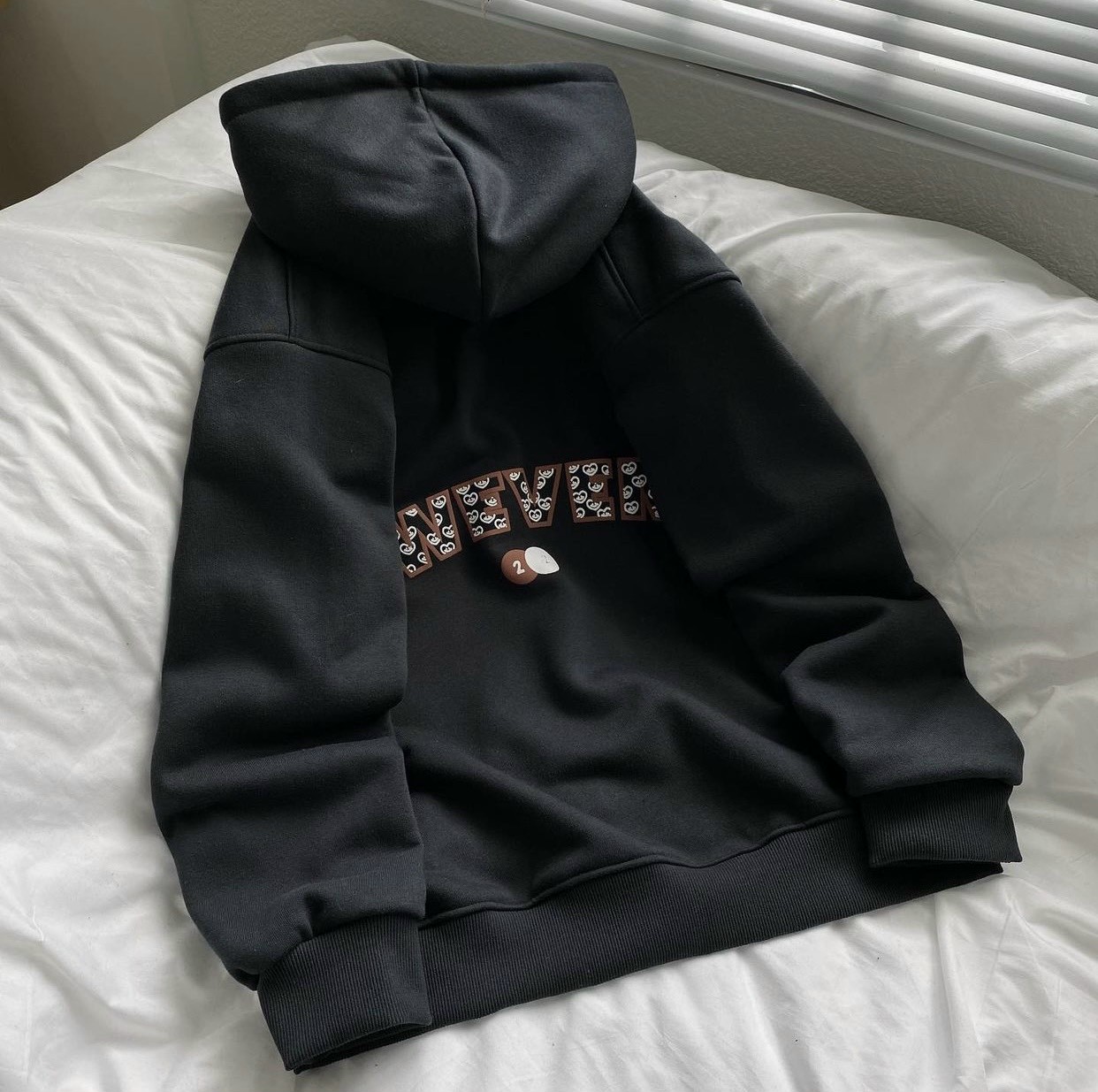 Áo khoác nỉ PE, hình in, nón 2 lớp trùm qua đầu, Áo khoát nỉ cotton sweven siêu đẹp, Áo Khoác Nỉ Bông Dây Kéo Form Rộng