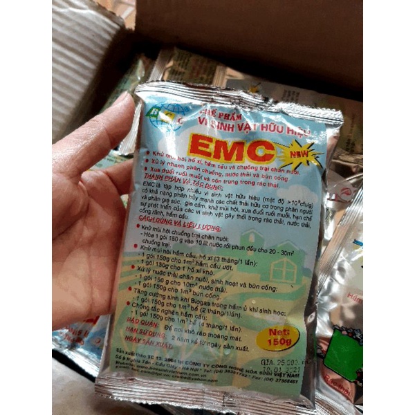 Chế phẩm men vi sinh EMC,khử mùi hôi bồn cầu  truồng trại,phân hủy cặn bã dư thừa,xử lý nước thải bùn.....