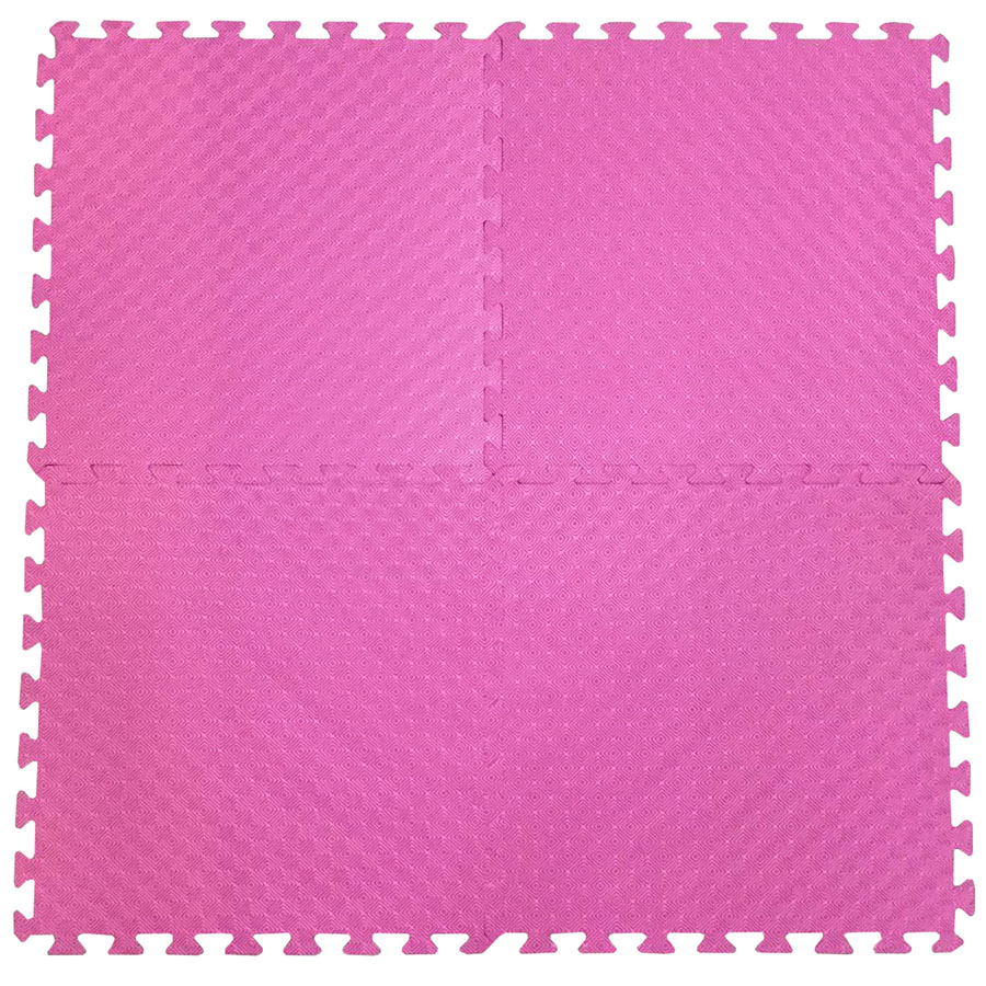 Bộ 4 tấm Thảm xốp lót sàn an toàn Thoại Tân Thành - màu hồng (60x60cm)